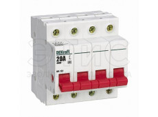 Выключатель нагрузки 4П 20А ВН-102 Выключатель нагрузки 4П 20А ВН-102